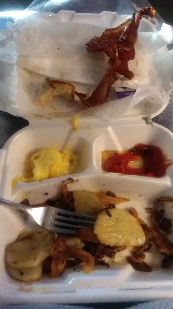 Breakfast Special 1 Meat Two Eggs Hash Browns and Toast